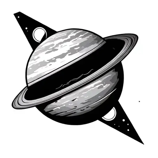 Simple Planet Mars Geometrical Shapes