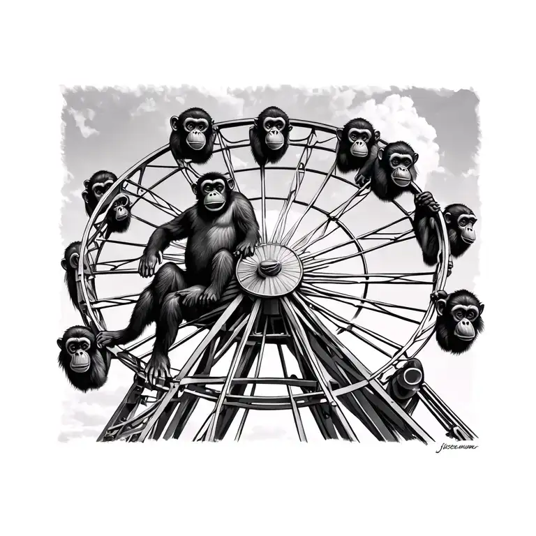Monkeys On A Ferris Wheel