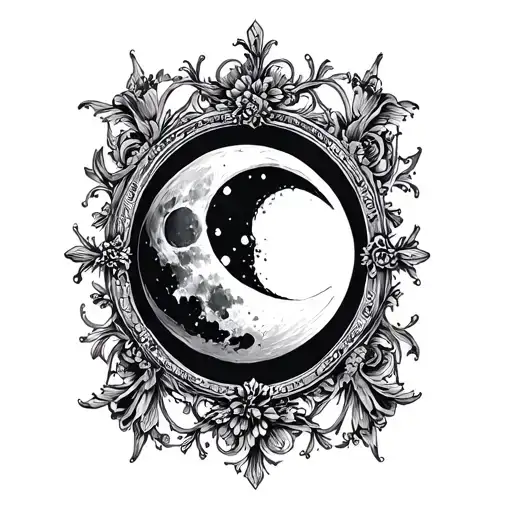 Moon In Victorian Frame