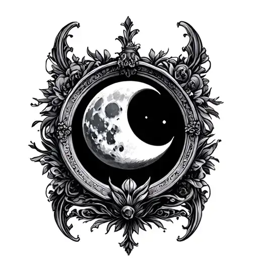 Moon In Victorian Frame