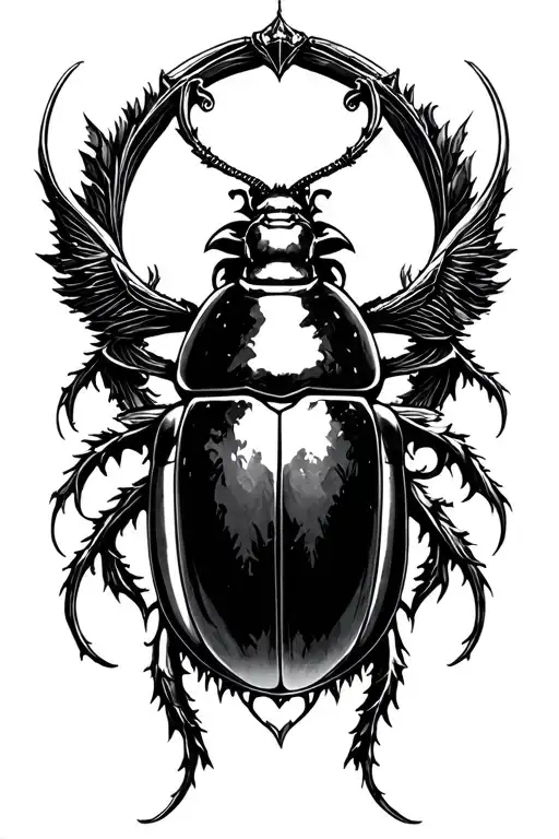 Scarab And Gothic Church Architecture Patterns