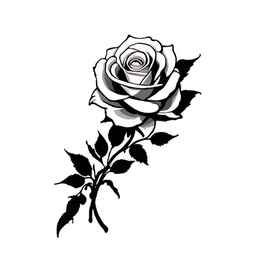 Deepshikha And Rose Tattoo Design