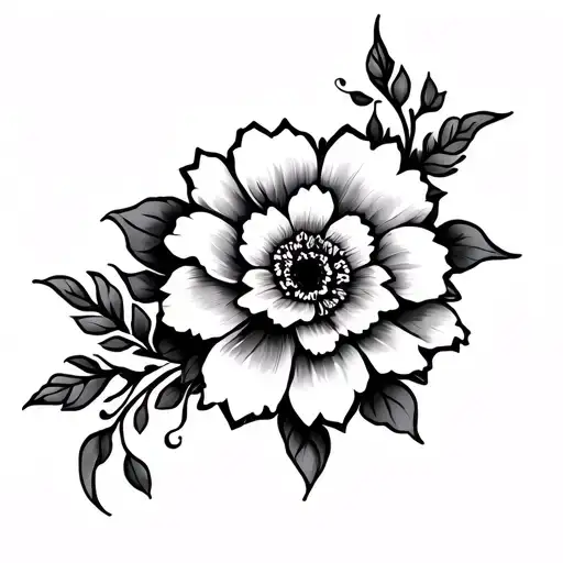 Verticle Flower Spine Tattoo Up And Down Back With Unique Designs