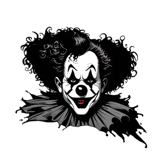 Evil Clowns Black And White