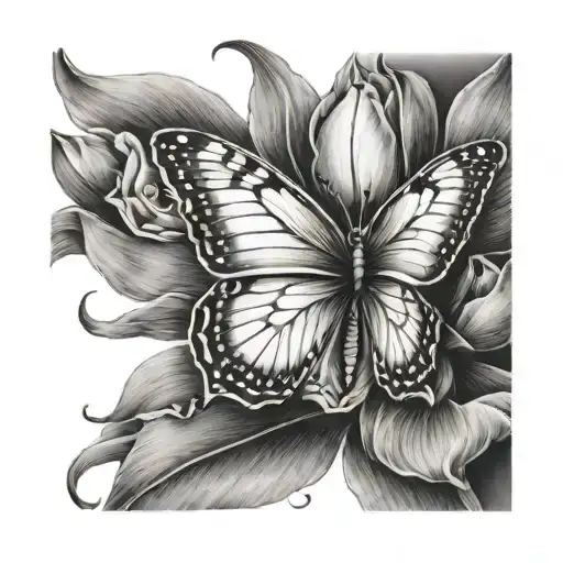 Tulip Butterfly Heard Infinity