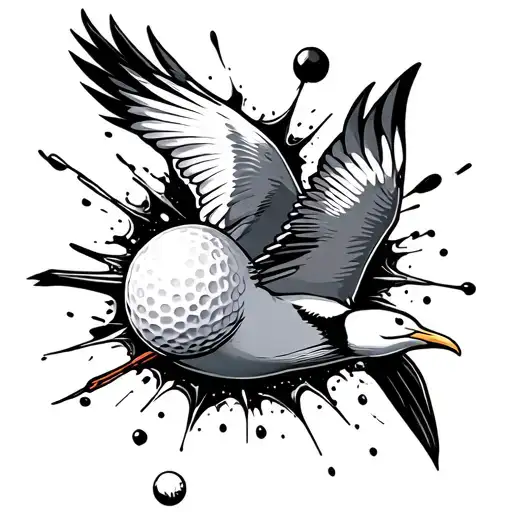 Flying Albatross Golf Ball Breaking