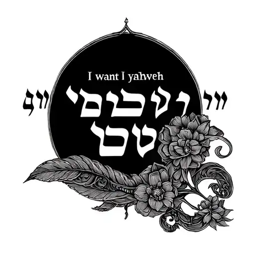 I Want Yahweh In Hebrew Fine Line With A Design Connecting It Maybe But I Want It Small