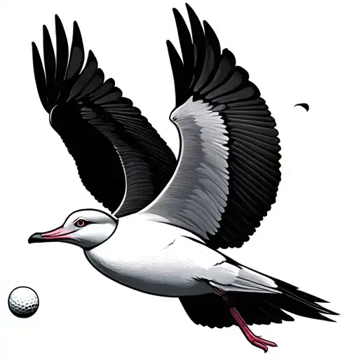 Flying Albatross Golf Ball Morphing