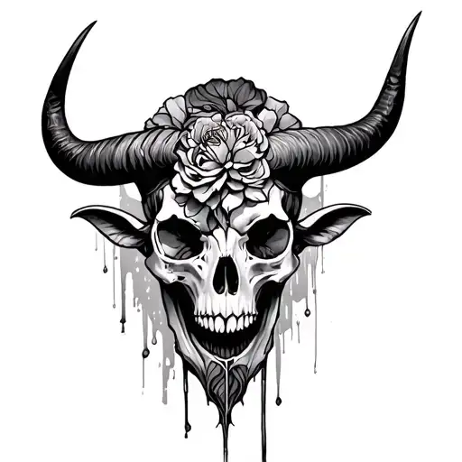 Taurus And Virgo Combined Skull