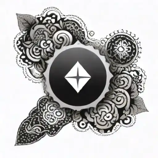 Minimalist Dot Work Patch Work Arm Sleeve Tattoo Off All Metaphysical And Libra