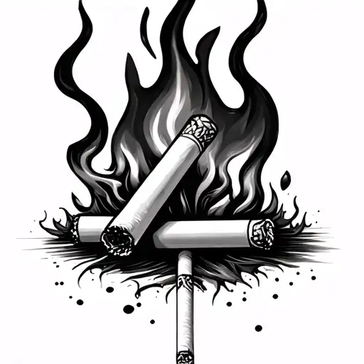 Cigarettes Burning Like A Life Goes