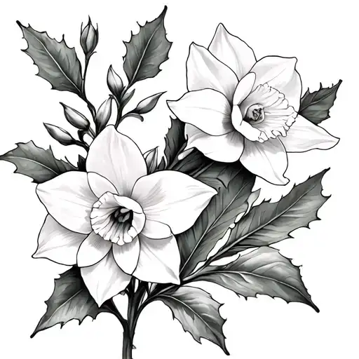 Holly And Narcissus