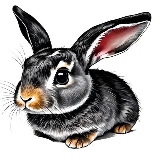 Whit Rabbit Dark Alice Wounderland