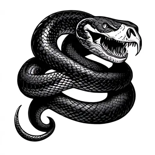 Harley Davidson Logo With Snake Wrapped