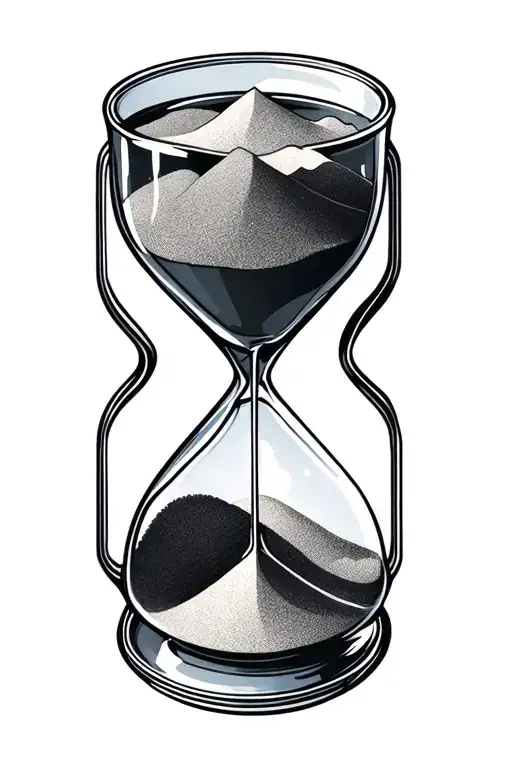 Hour Glass With Sand