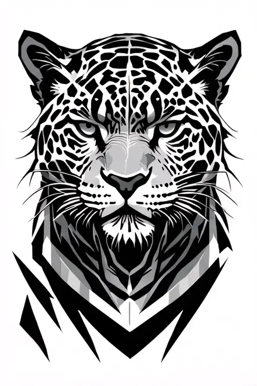 Geometric Jaguar Warrior