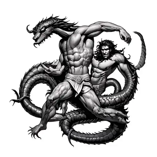 Hercules Fighting Hydra