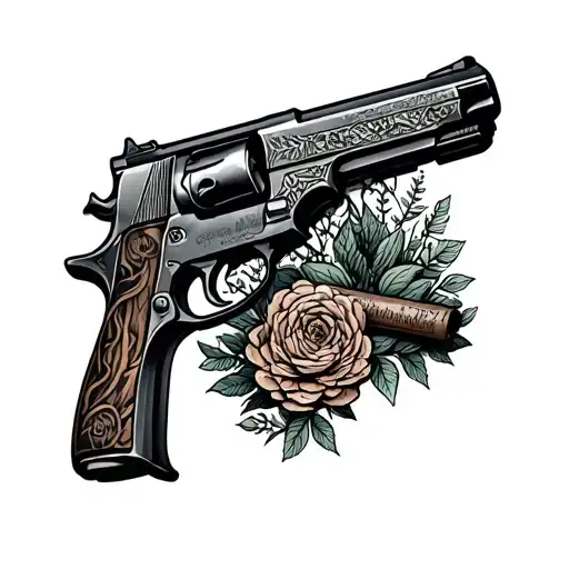 Nothic With Guns And Outdoorsy Nature Designs