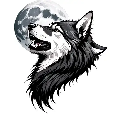 Wolf Howling At The Moon