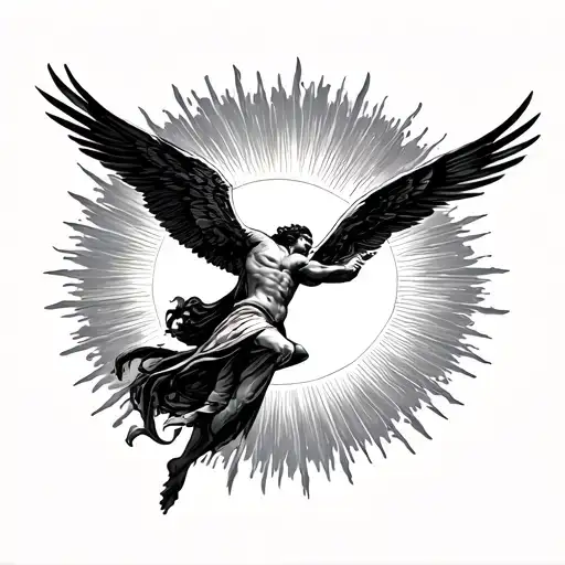 Icarus Flying Towards The Sun