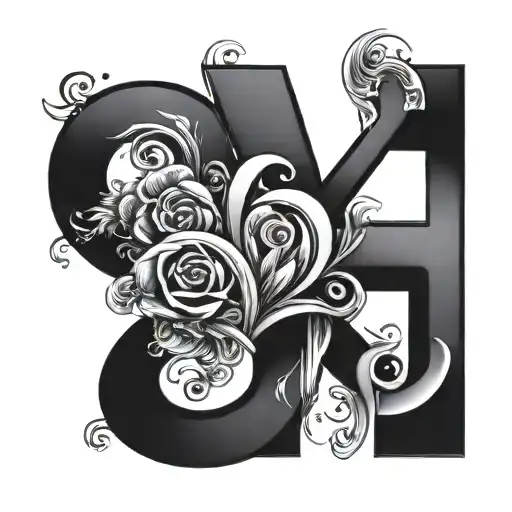 Letter S And Letter R Form Love Symbol