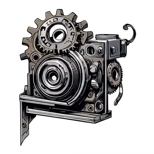 Clockwork Gears Movie Camera