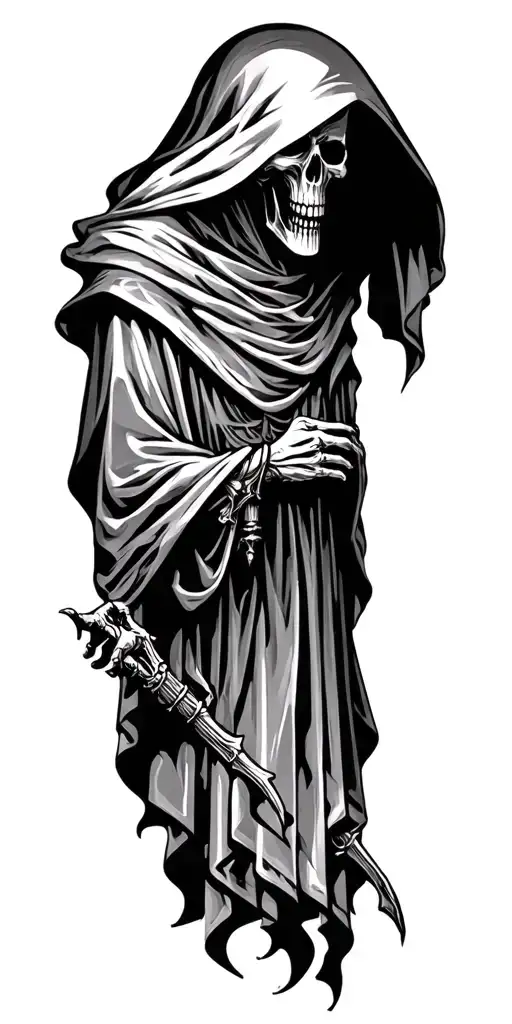 Cloked Grim Reaper
