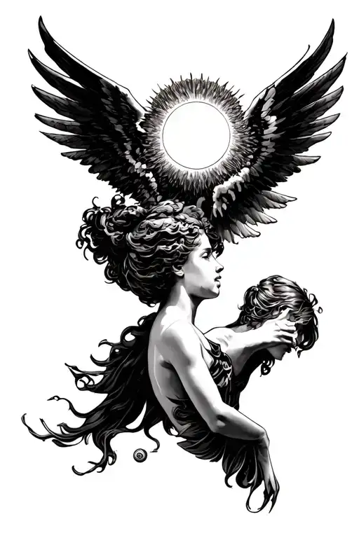 Icarus With Sun But Replace The Sun With The Wyes Of My Girlfriend