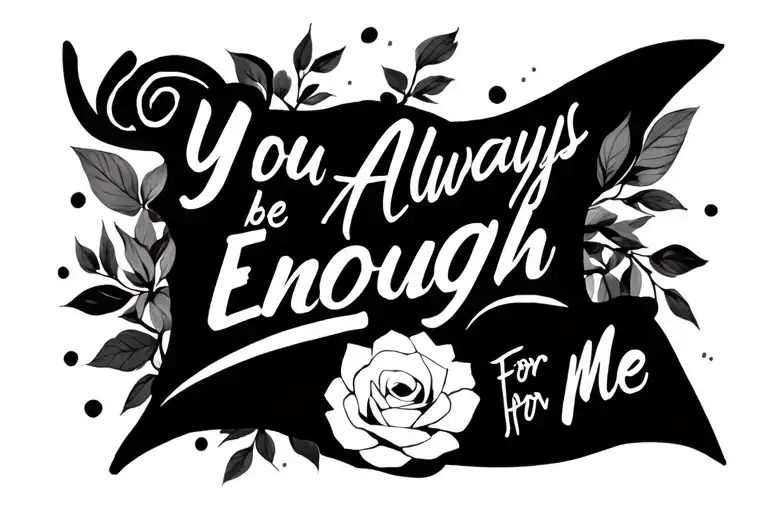 You Always Be Enough For Me A