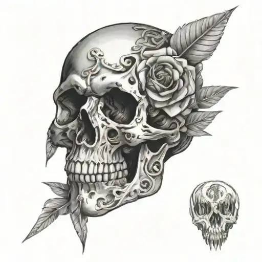 Create A Tattoo Featuring A Detailed Metal Sculpture Inspired By Your Favorite Metal Song Lyrics