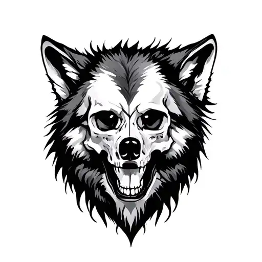 Wolf And Skull