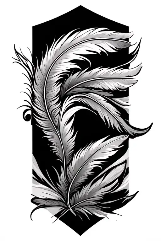 Arm Band With Feathers Upper Arm