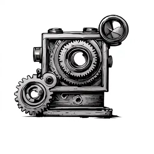 Clockwork Gears Movie Camera