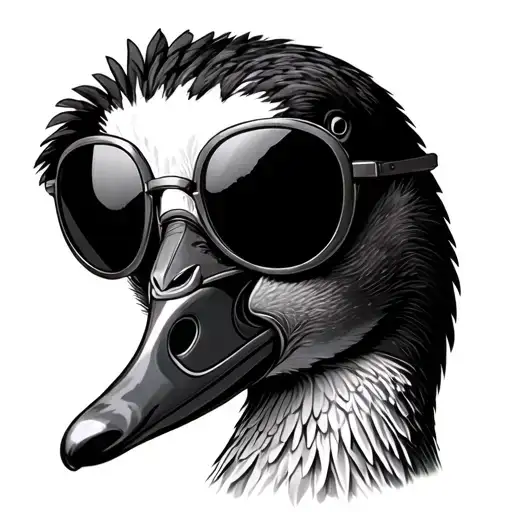 Goose Wearing Aviators