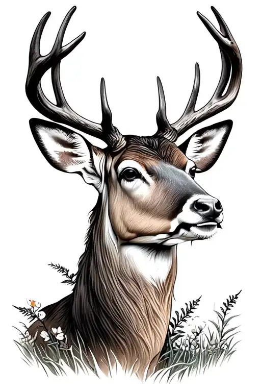 Farm Deer Surrounded