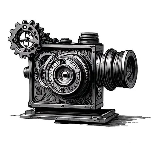 Clockwork Gears Movie Camera