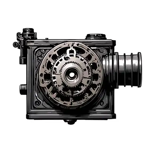Clockwork Gears Movie Camera
