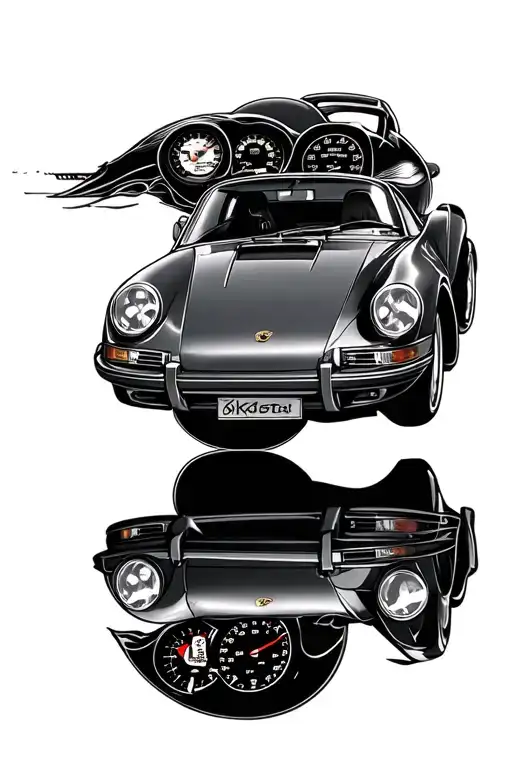 Porsche 911 With A Speedometer