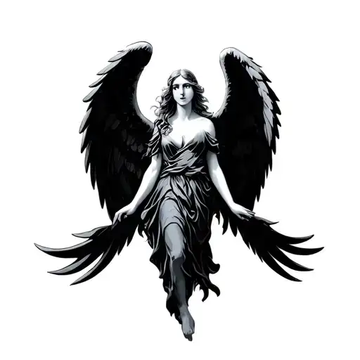Angel With Black Wings