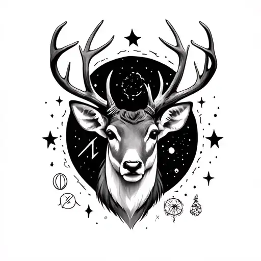 Deer With The Astrological Gemini Sign