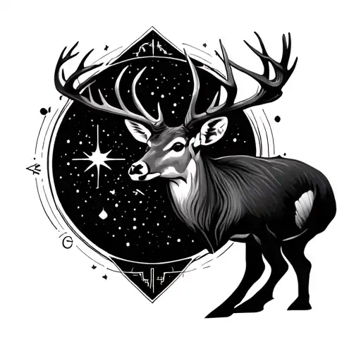 Deer With The Astrological Gemini Sign