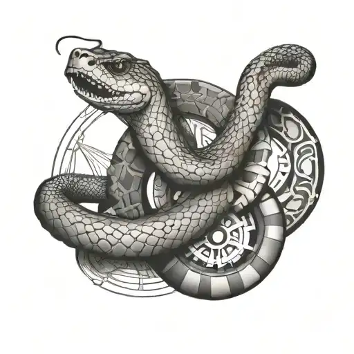 Snake And 777 Wheel Side