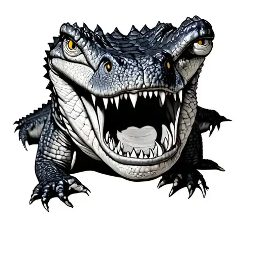 Crocodile Angry Face