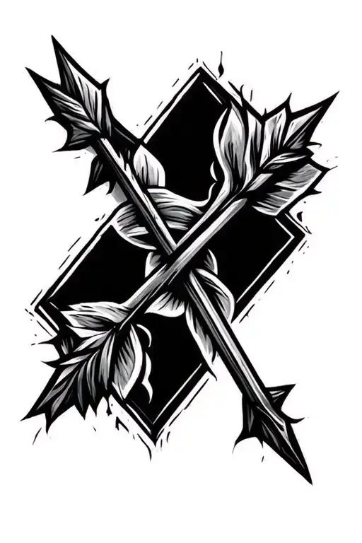 Create A Tattoo Of A Arrow For Index Finger