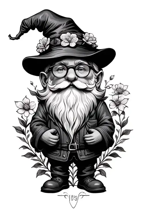 Garden Nome With Glasses