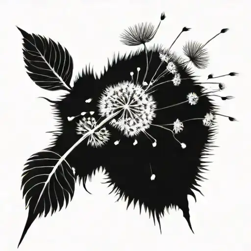 Realistic Blowing Dandelion Blowing