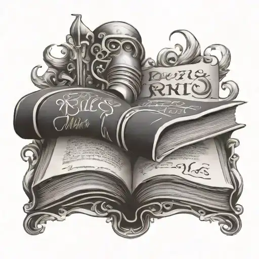 A Talking Book With The Inscription Rules