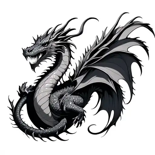Fine Line Dragon