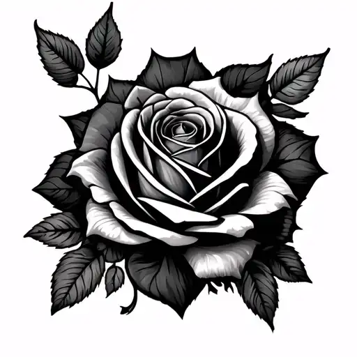 Rose And Kya Scarlett Name Tattoo Design