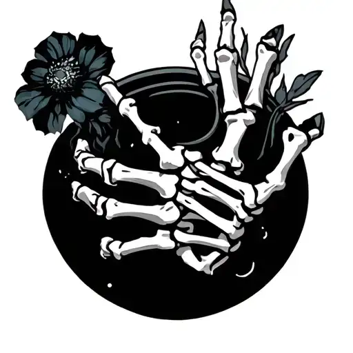 Aquatofana With Skeleton Hand